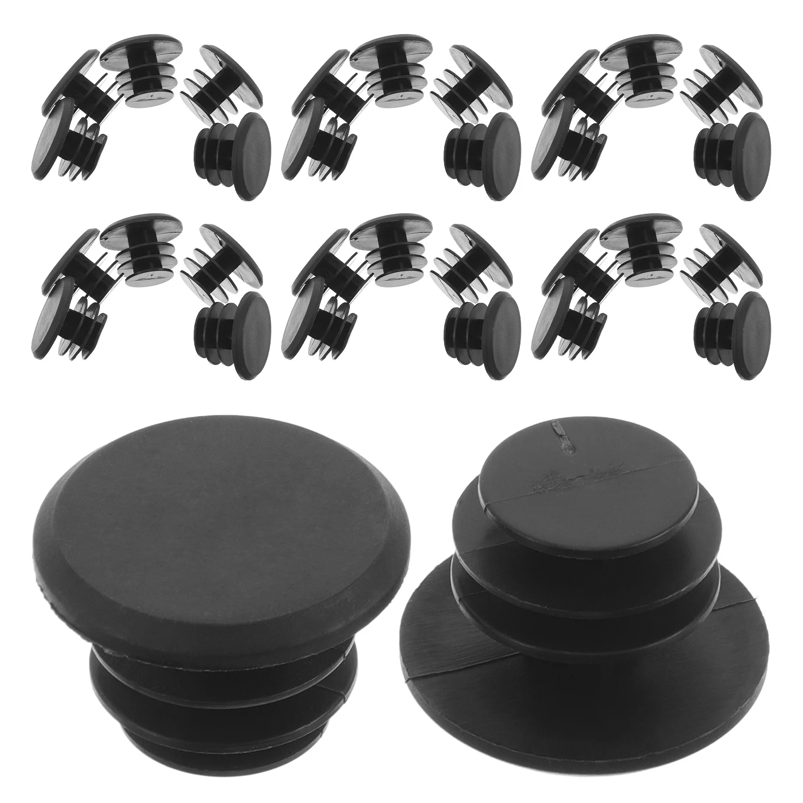 

40Pcs Bike Handlebar End Caps Reliable Plastic Handlebar Grip End Cap for Mountain Bike Trail Riding and Daily Commute Upgrades