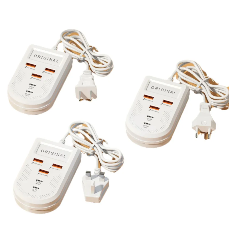 Caricabatterie da tavolo per caricabatterie Super veloce con spina a fila Pd per caricabatterie Android Apple 15