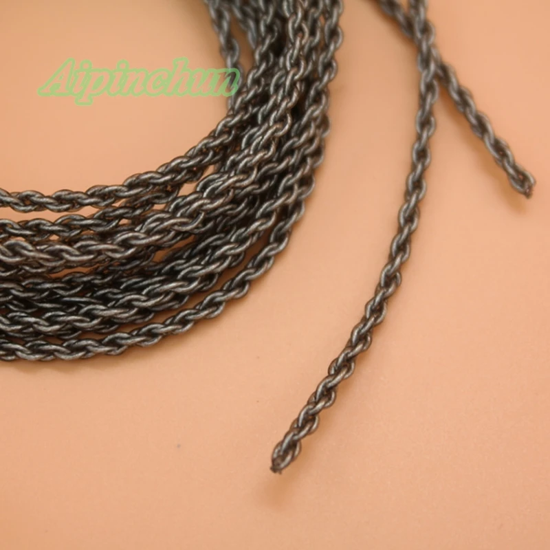 Aipinchun DIY 오디오 이어폰 케이블, 헤드폰 수리 교체, 실버 도금 OCC 와이어 소프트 코드, 120cm