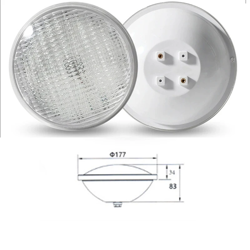 Par56 Plastic Pool Light Colorful RGB with Remote Control Embedded 18w25w45w LED Pool Light Diving Light for Swimming Pool