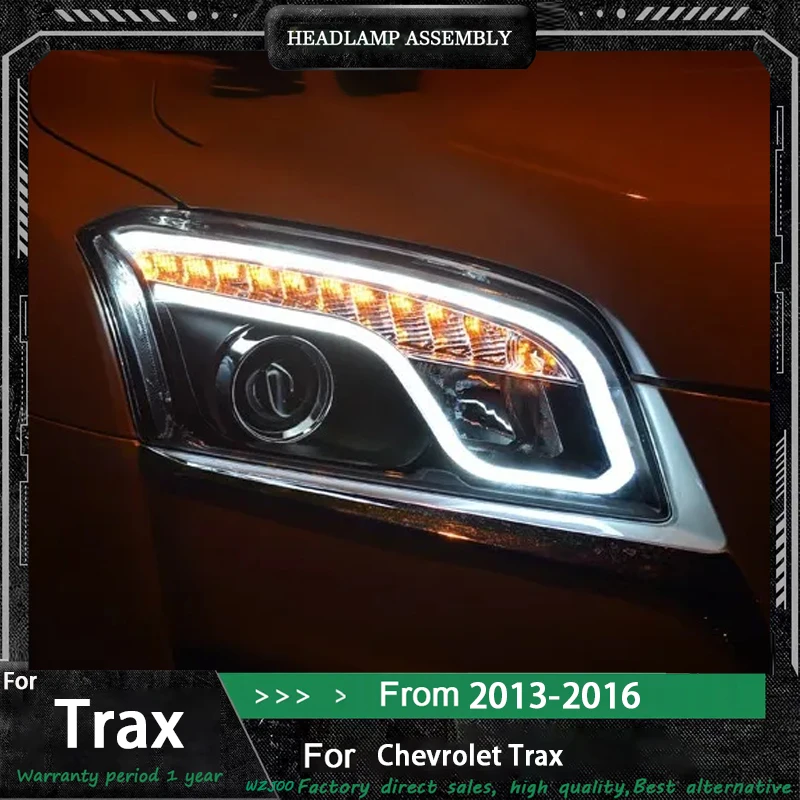 

Car Styling for Chevrole TRAX Headlights 2013 2014 2015 2016 Trax Head Light DRL Turn Signal Low High Beam Projector Lens