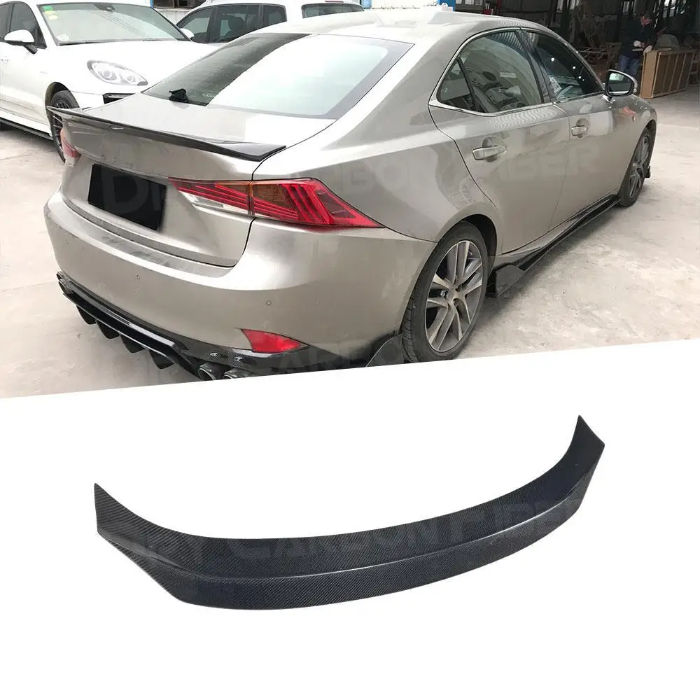 

Carbon Fiber Duckbill Rear Trunk Wing Spoiler for Lexus IS250 300 350 IS F Sport Sedan 4 Door 2014-2018 Rear Spoiler