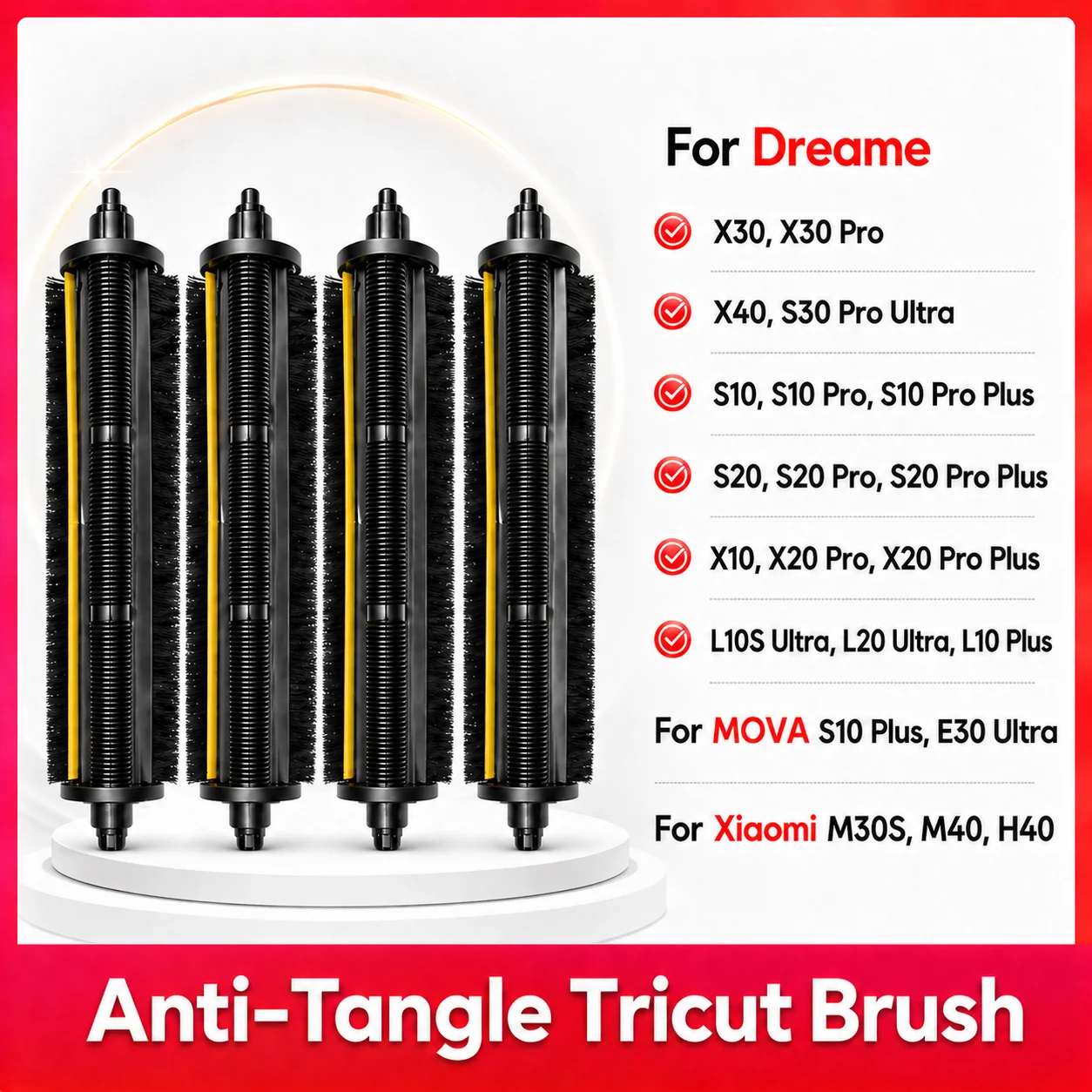�y�Z�[�����zTriCut�u���V Dreame X40 Ultra�AX30 Pro�AX20 Pro�AS10�AS20 Pro Plus�AL10S Pro Ultra�AMova E30 Ultra�AXiaomi M30S�AM40�AH40 �ɑΉ�