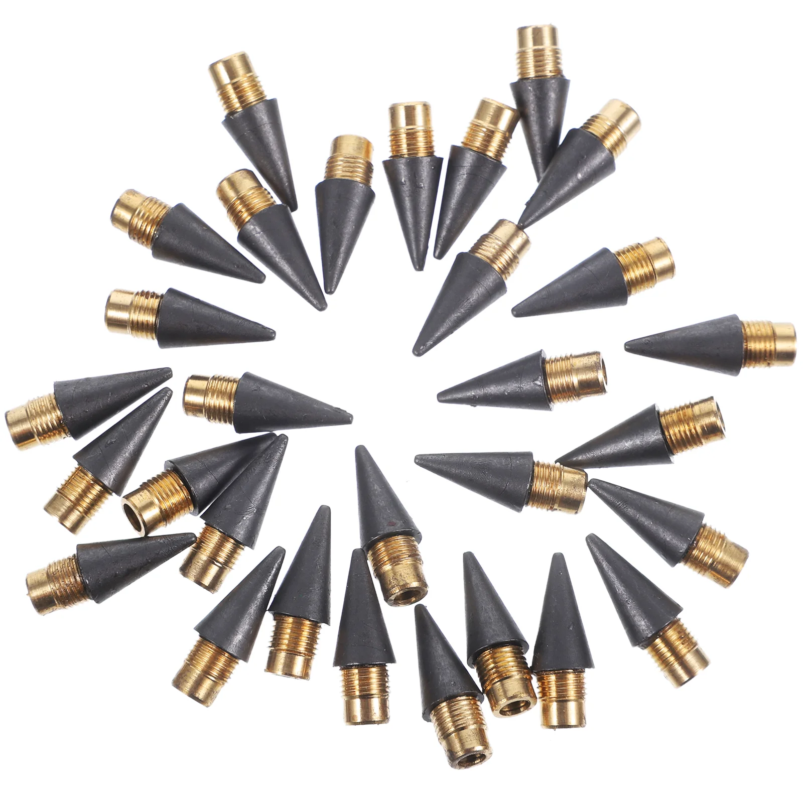 30 Pcs Pencil Head Inkless Nibs Portable Tip Replacements Heart Measuring Spoons