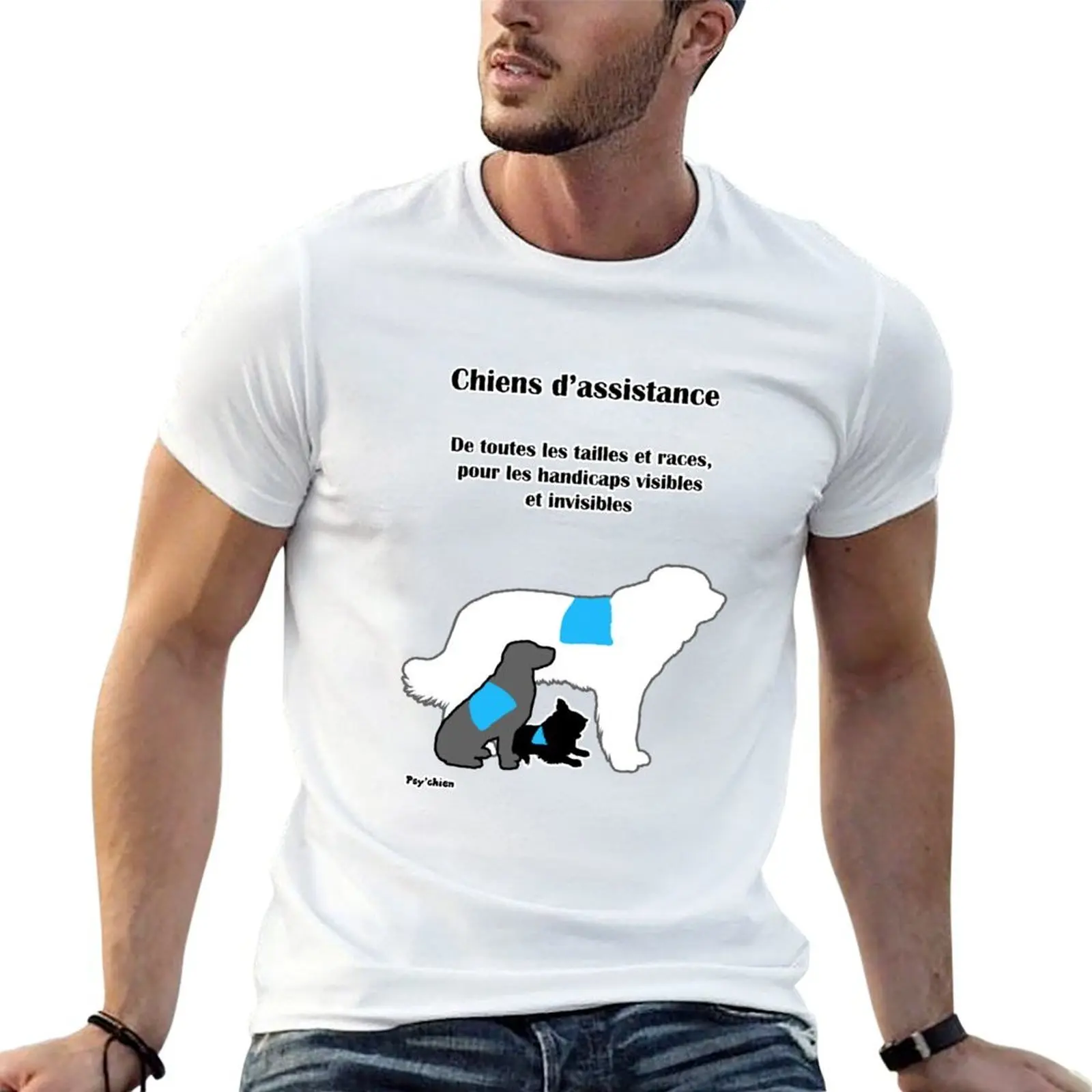 

Psy'chien Three Dogs T-Shirt man t shirts graphic man t shirts for men casual T-Shirt