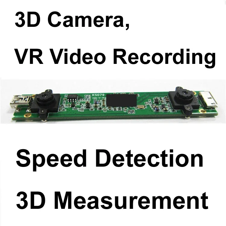 Modul kamera teropong USB 720P, dasar 70mm VR aplikasi 3D rentang OpencV aplikasi pengembangan Visual