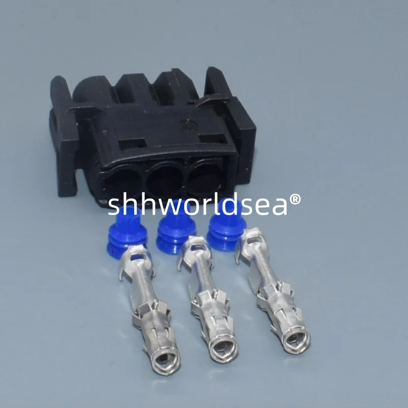 2/10set 3 Pin Unsealed Female Male Wiring Harness Connectors 1378112 1378114 For Car