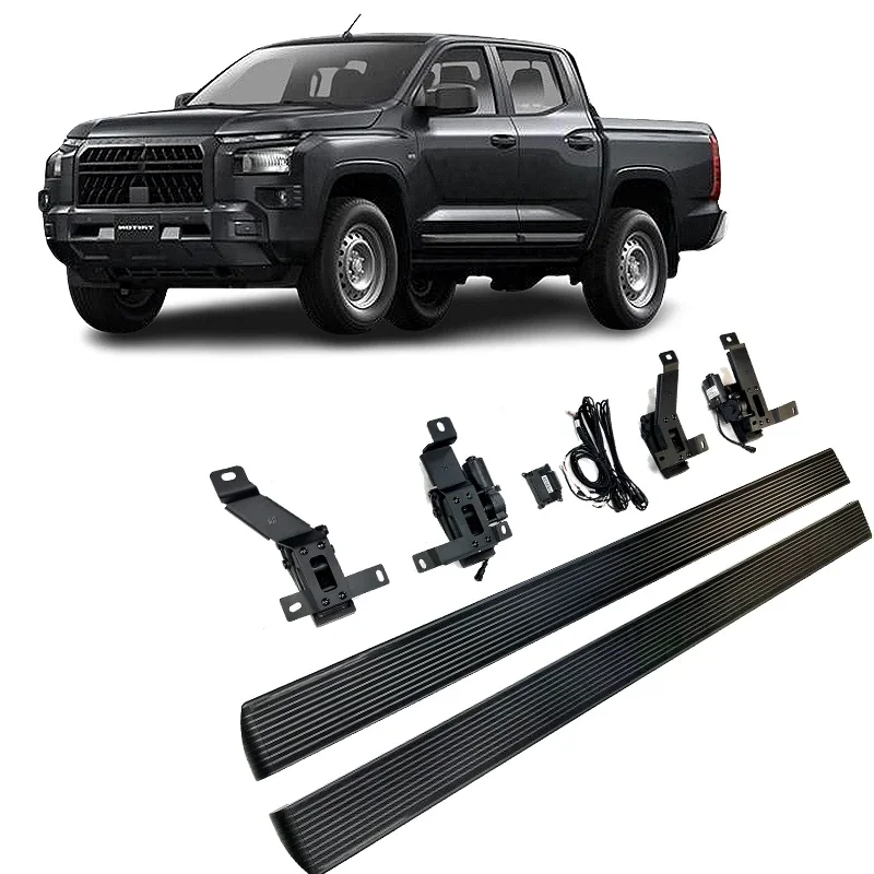 New 2025Rustproof Pajero V90 Side Step Electric Side Step Power Electric Running Board for Pajero/Triton/L200/Montero Sport 2