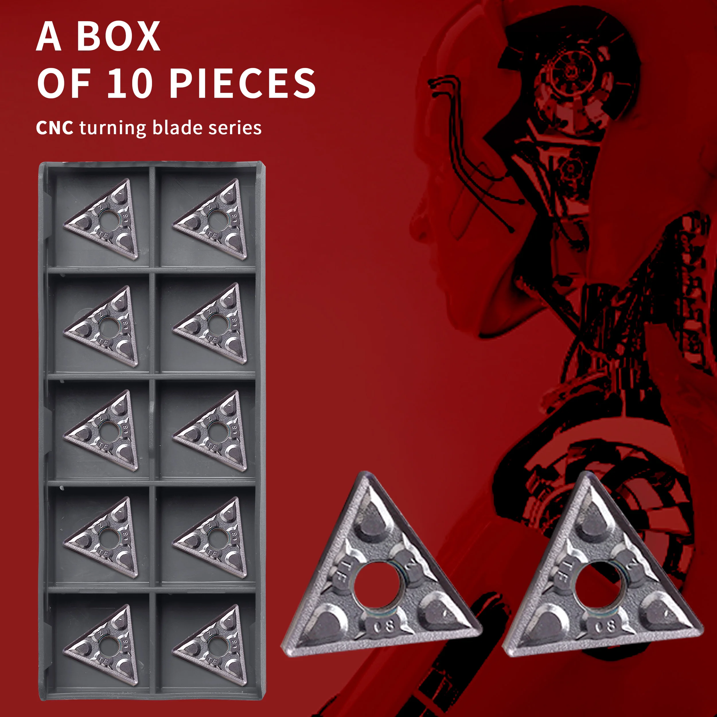 TNMG160404 TNMG160408-TF IC907 IC908 آلة خرط تعمل بالتحكم الرقمي بواسطة الحاسوب أدوات تحول أصلية أصيلة مثلث كربيد إدراج قوي مقاومة للاهتراء