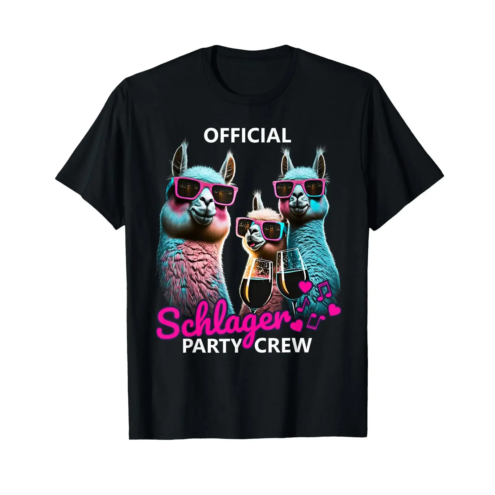 PARTY BUNNY Outfits for parties and pub crawls Official Schlager Crew T Shirt vintage Washed Stylish Top For Everyday Wear