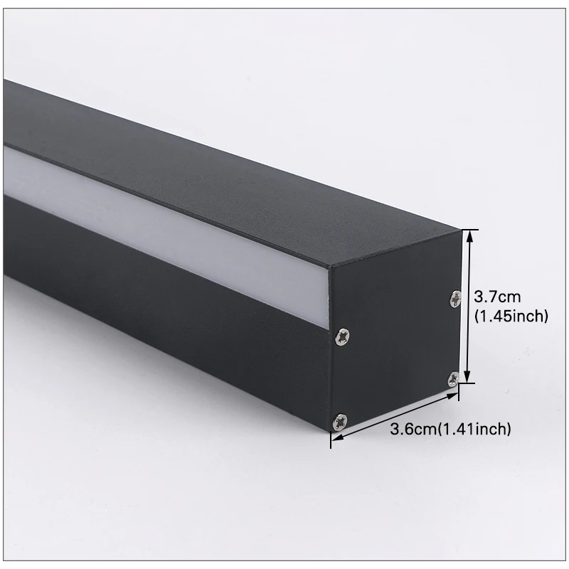 85-256v Outdoor Decoration Outdoor Waterproof Modern Long Strip LED Lighting Wall Lamp IP65 Garden Porch Lighting Wall Lamp