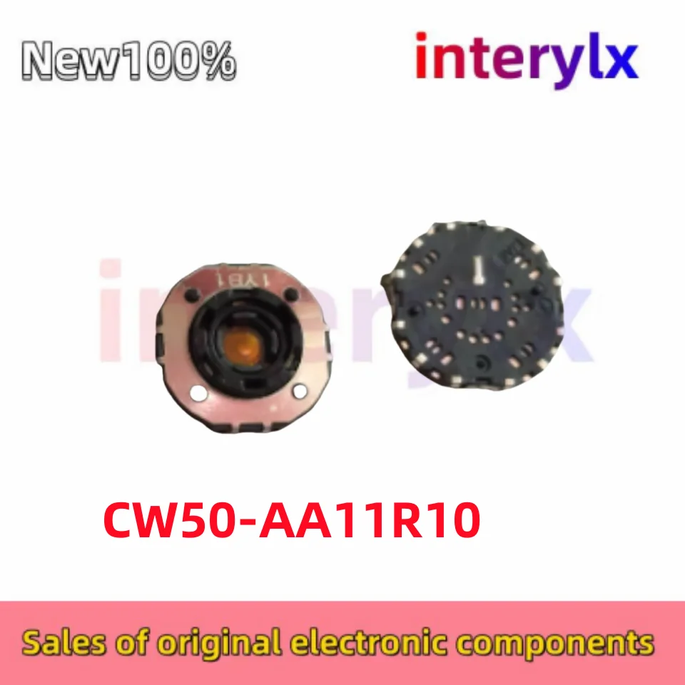 5Pcs/Lot original CW50-AA11R10 CW50 JAE patch rotary switch 5-way hollow shaft encoder 12 positioning with push switch CW50