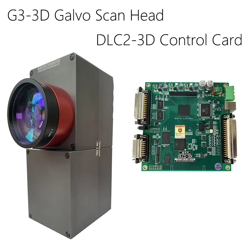 JCZ-Cabezal de escaneo G3 3D Galvo, PLACA DE Control DE DLC2-3D, tarjeta de marcado de fibra 1064nm, UV 355nm, escáner láser 3D, Serie de G3-3D