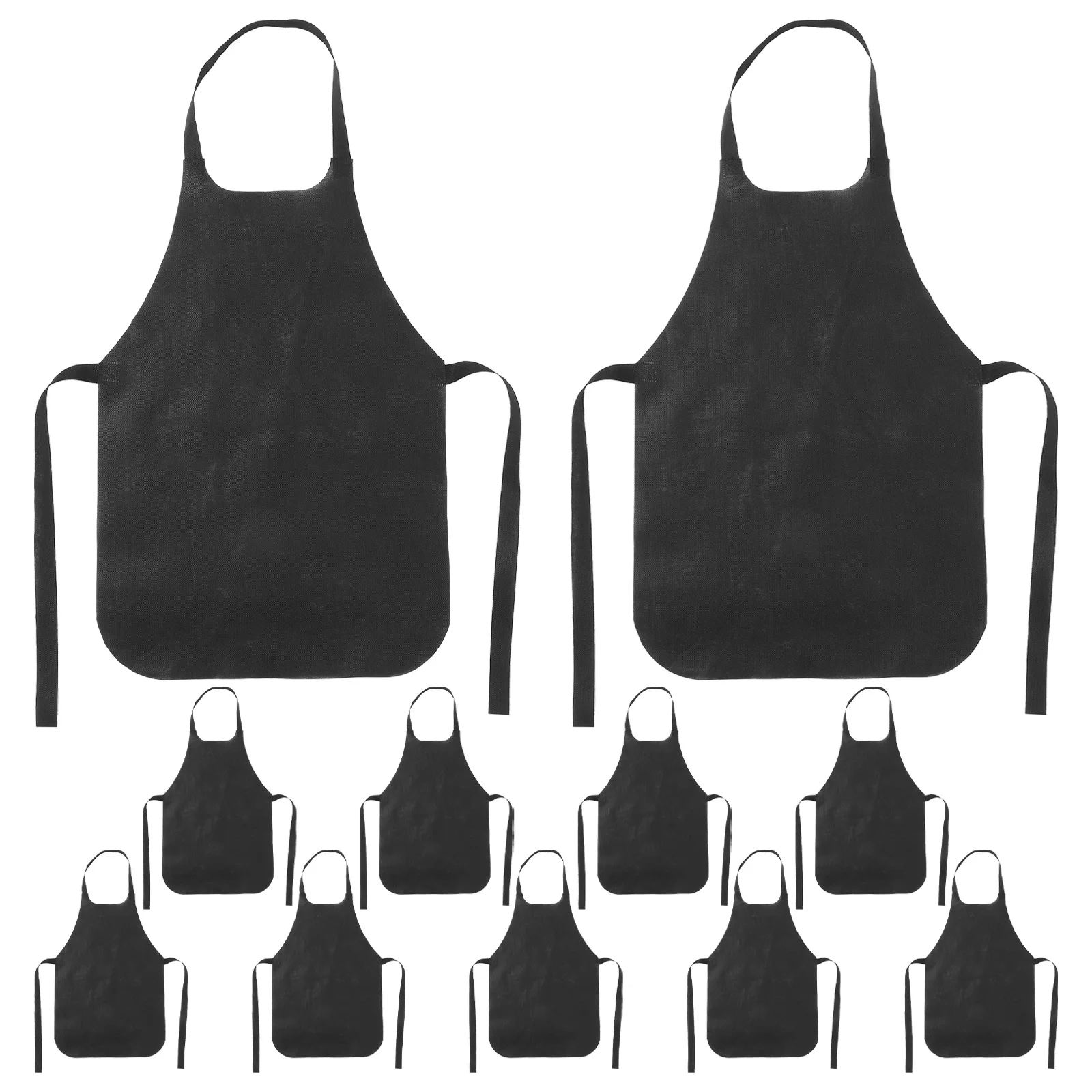 

11 Pcs Disposable Apron Non-woven Thickened Antifouling for Cooking Pocket Easy to Wear