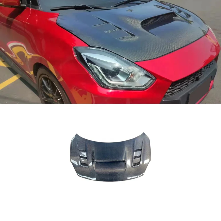 Cubierta de Fibra de Carbono para el Capó Delantero del Suzuki Swift ZC33S, Kit de Carrocería para Auto