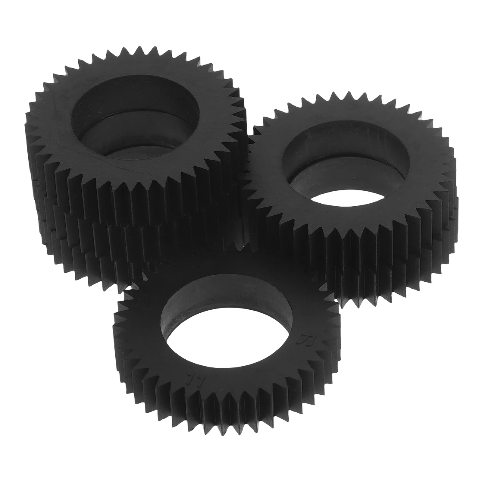 6 Pcs Money Counting Machine Wheel Currency Counter Accessory Cash Gear Plastic Repairing Part Black