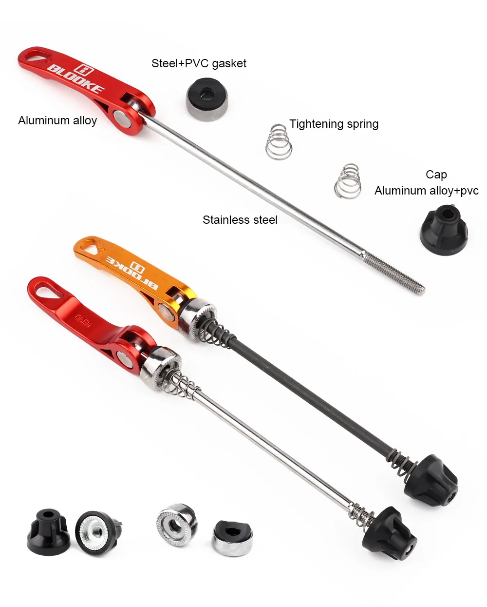 Fahrrad Spieß Hebel Quick Release Bike QR Rad Locking Sicherheit Anti Diebstahl Spieße Für MTB Mountain Road Radfahren Hub Teile – Detail 4