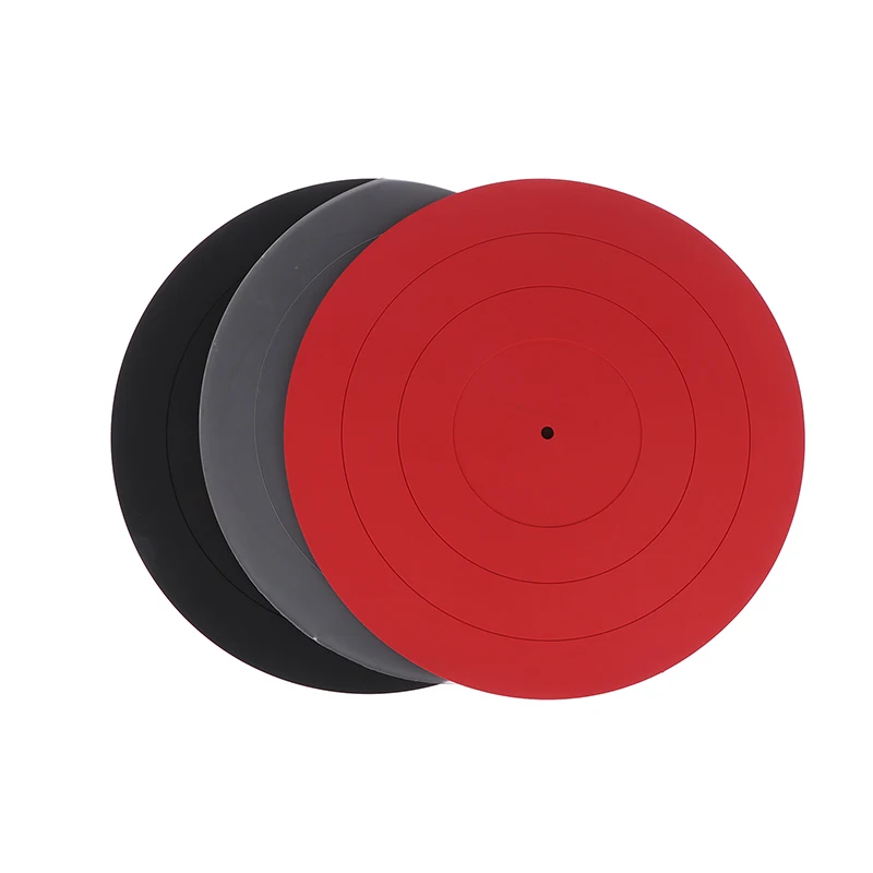 1Pcs 28.5cm 진동 방지 정전기 방지 실리콘 패드 축음기 턴테이블 패드 레코드 플레이어 액세서리 용 미끄럼 방지 매트