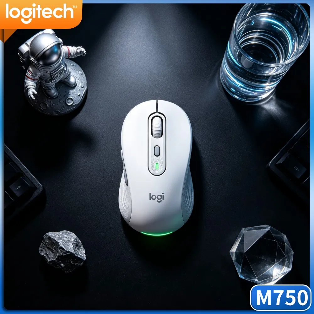 Logitech M750 Office Mouse Precision Tracking Sensor Three Device Sync Rubber Comfort Grips Desk Practical Pick Tool