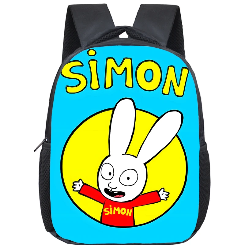 New Simon Super Rabbit Cartoon School Bags Kawaii Boys Girls Backpack Kindergarten Knapsack Rabbit Pattern Backpacks Mochilas