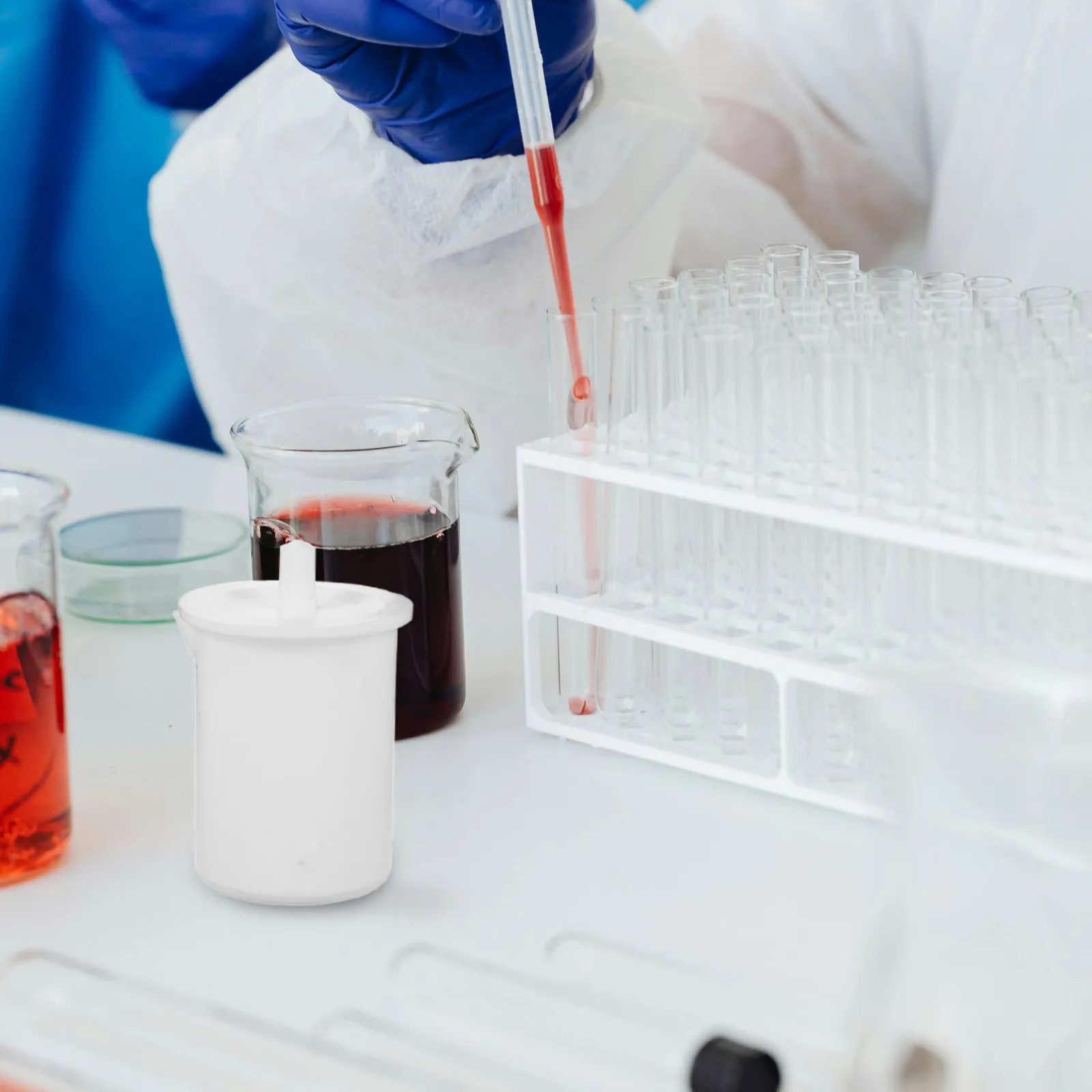 

PTFE Beaker Laboratory Cup Measuring Plastic PTPE Graduated Liquids Containers Mini Beakers