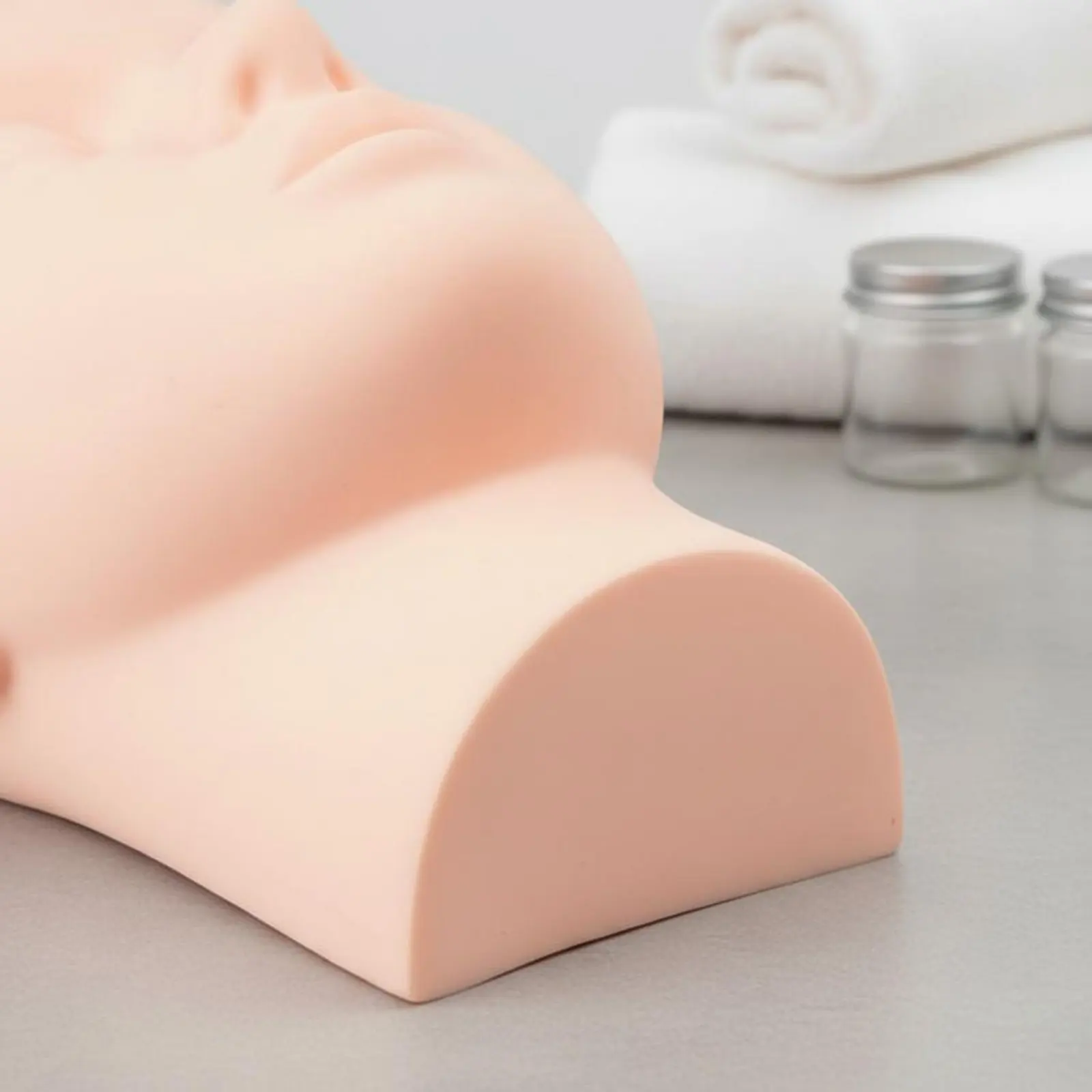 Massage Practice Head Teaching Use Makeup Practice Head Cosmetology Tool Multiple Uses Easy to Clean for Training Class, Salon