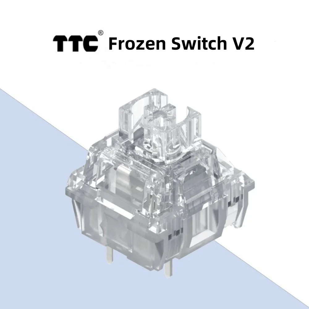 TTC Frozen Switch V2 Mechanical Keyboard Silent Switches Linear RGB Transparent Custom Gaming Keyboard TTC Frozen Switch V2