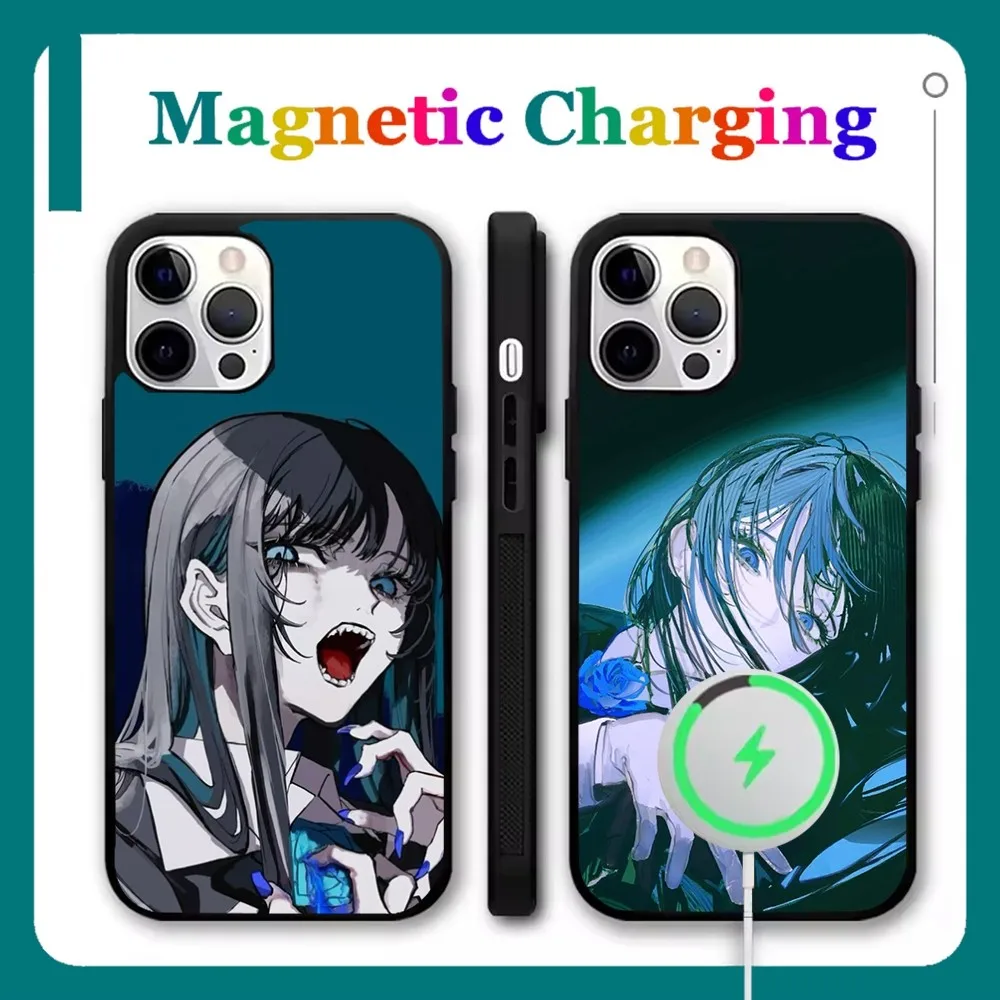

Ado GeGeGe no Kitaro Phone Case For iPhone 16,15,14,13,12,11,Pro,Max,Plus,Mini,SE New Magsafe Magnetic Wireless Charging