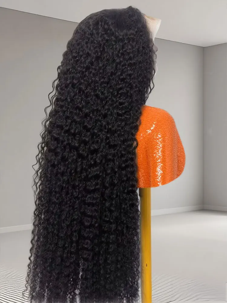 

300% Глубокая волна 13x6 HD Парик из натуральных волос на кружеве Парик на фронтальной части шнурка Бесклеевой парик Человеческие волосы Вьющиеся парики Волосы для женщин Wear And Go