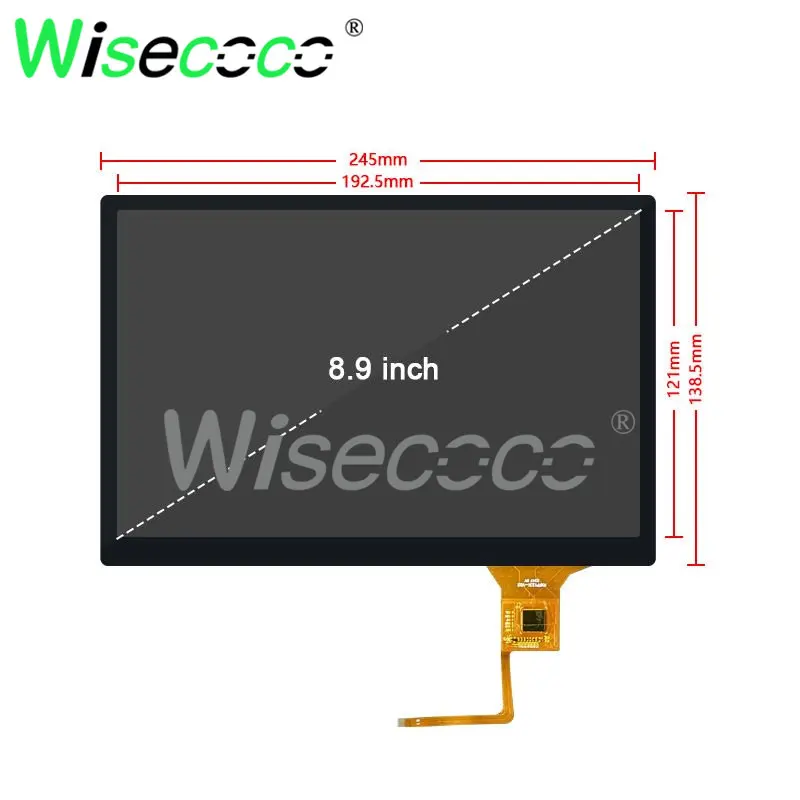 Wisecoco 8.9 Inch 2560x1600 2K Touch Screen Linux Raspberry Pi
