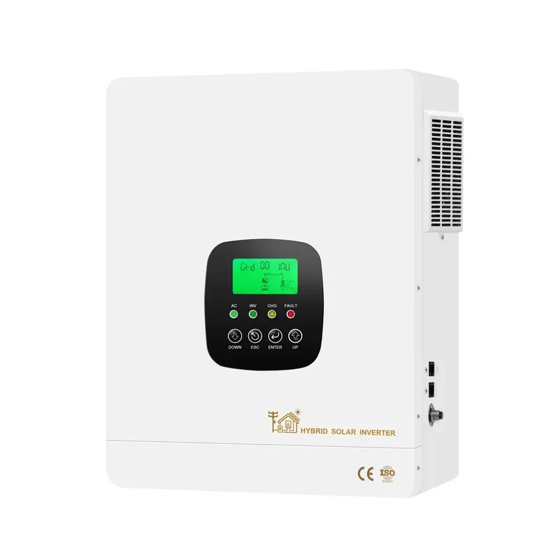 12.3KW Hybrid Solar Inverter 48V DC to 220V AC MPPT Off Grid On Grid System for Lithium Battery Household LCD Display High