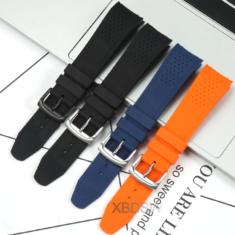 Correa de silicona para reloj Citizen Eco-Drive Weekender para hombre AW1158-05L AW1150-07E AW1156-01W banda deportiva resistente al agua de 23mm