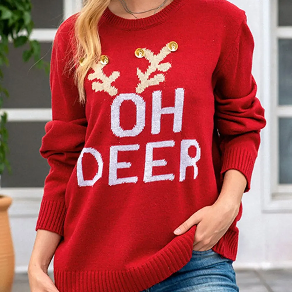 

Business Commute Style Long Sleeve Round Neck Sweater Fitted Design Straight Tube Sleeves No Decoration Required