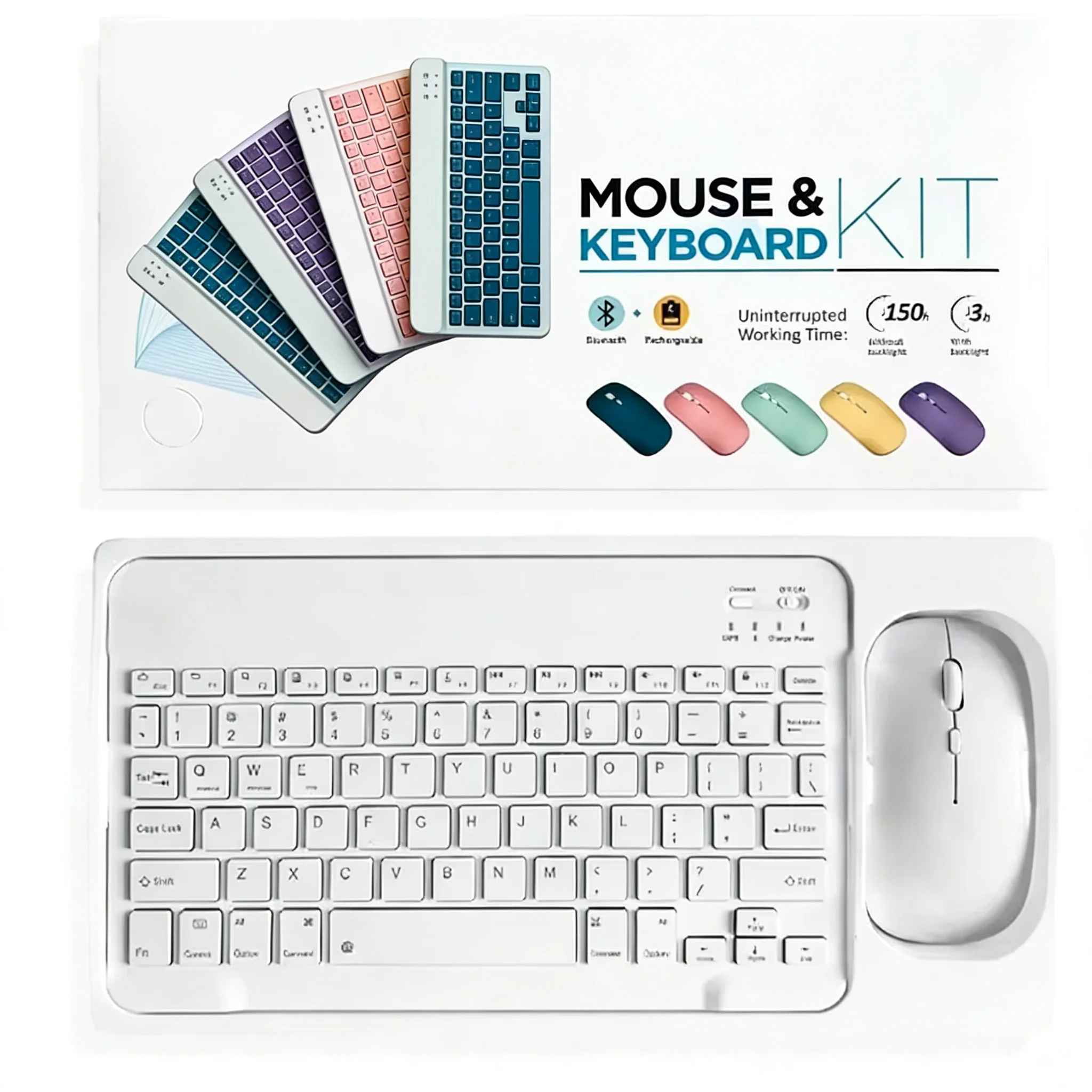 

Новая мини-беспроводная Bluetooth-клавиатура 2026 года, универсальная для мобильных телефонов и планшетов, Bluetooth-клавиатура и мышь, аксессуары для iPad