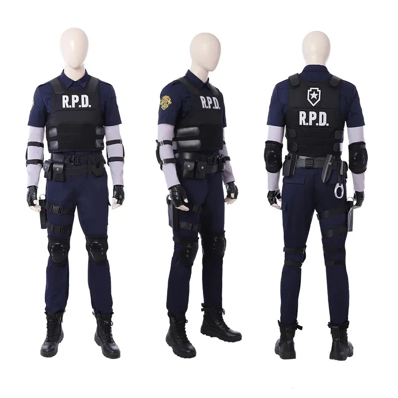 Disguise Re Leon Scott Kennedy Cosplay Costume Vest Pants Shirt Accessories Full Set and Individual Items Are Sold sf/1