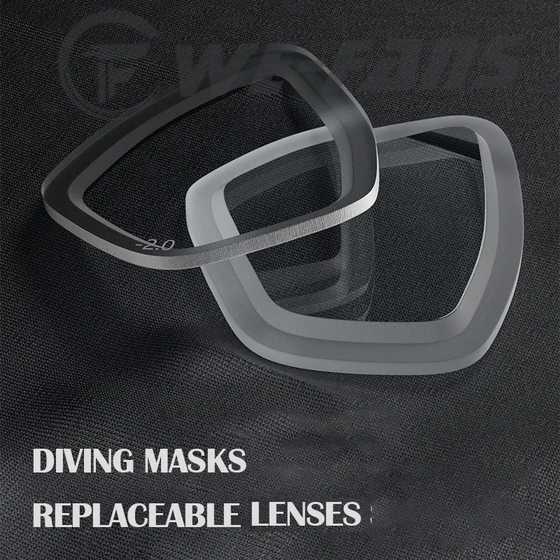 Apollo Similar Alloy Frame Free Diving Masks Left Right Eye Diopter Lens Equipped Mask Glasses Scuba Mask Snorkeling Wet Tube