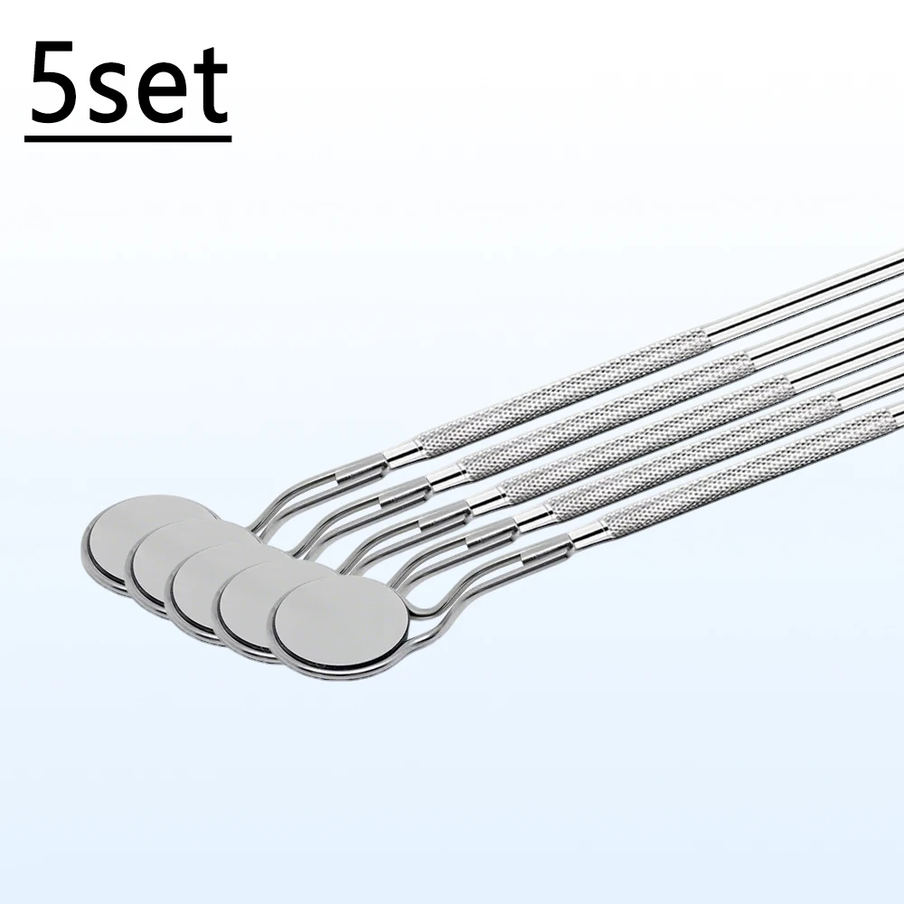 5set or 10set Dental Mouth Mirror Anti Fog Rhodium Coated Double Sided Reusable Oral Exam Mirror for Dentistry Professionals
