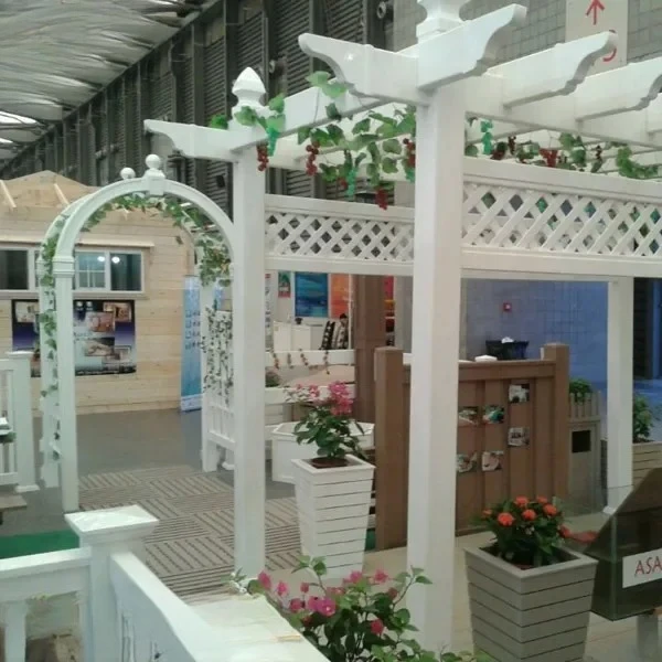 hot Custom Outdoor PVC Pergola Rot-Proof and Windproof Louvered Roof Awning Gazebo