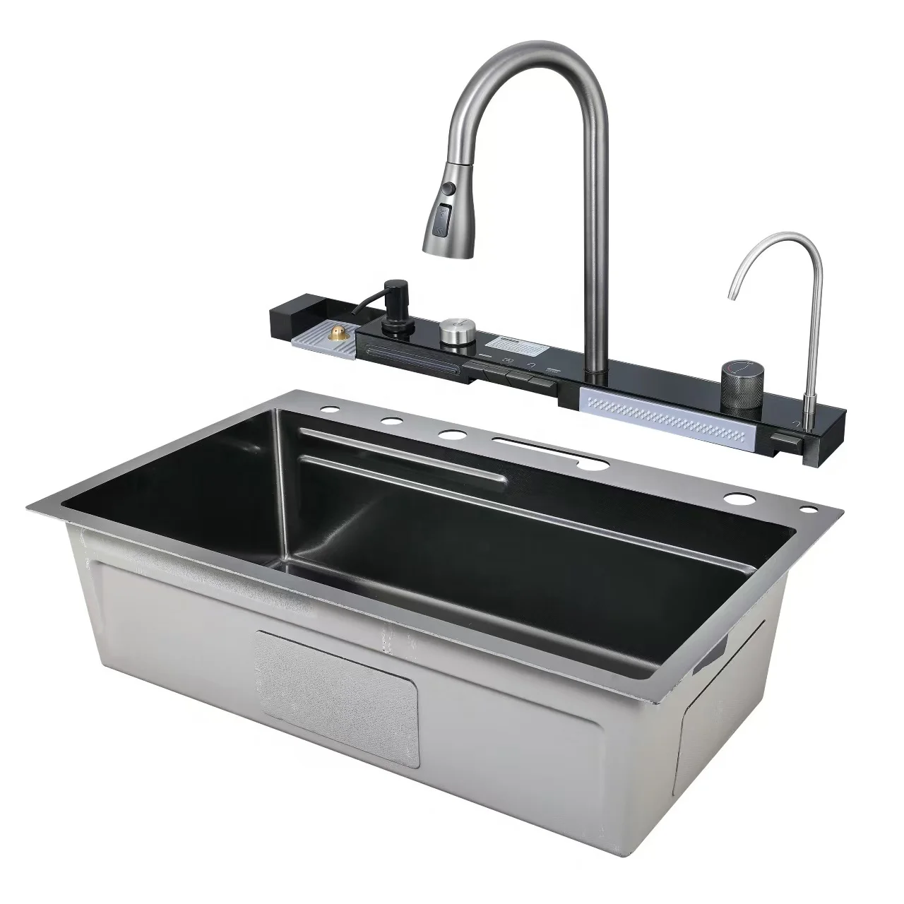 Lemu JY 2025 Kitchen Trending Intelligent High-Temperature Full-Automatic Dishwasher Single Bowl Sink Nano Modern Design 5-Year