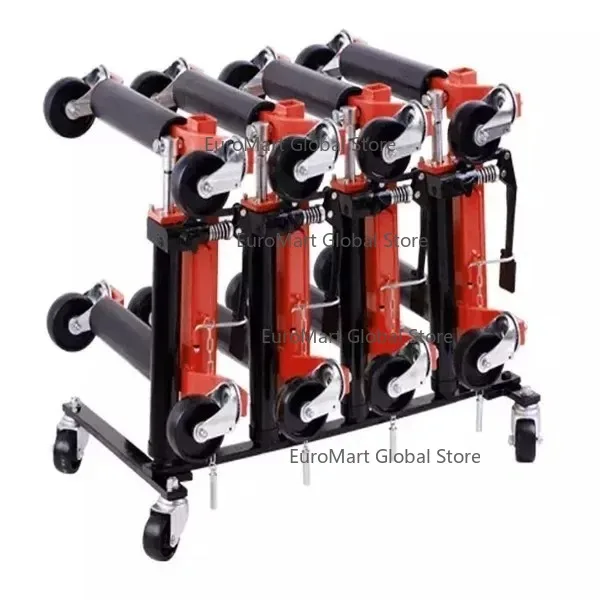 1 Ton Hydraulic Vehicle Shifter Car Skates Vehicle Ratcheting Foot Pedal Lift Wheel Dolly