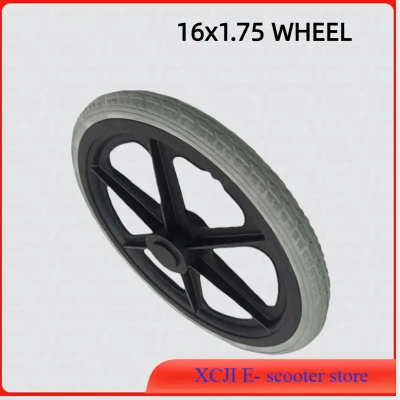 16 Inch Wheel Model 16x1.75 Solid Wheel, Suitable for Off-Road Tire Accessories for Bicycles, Electric Bicycles