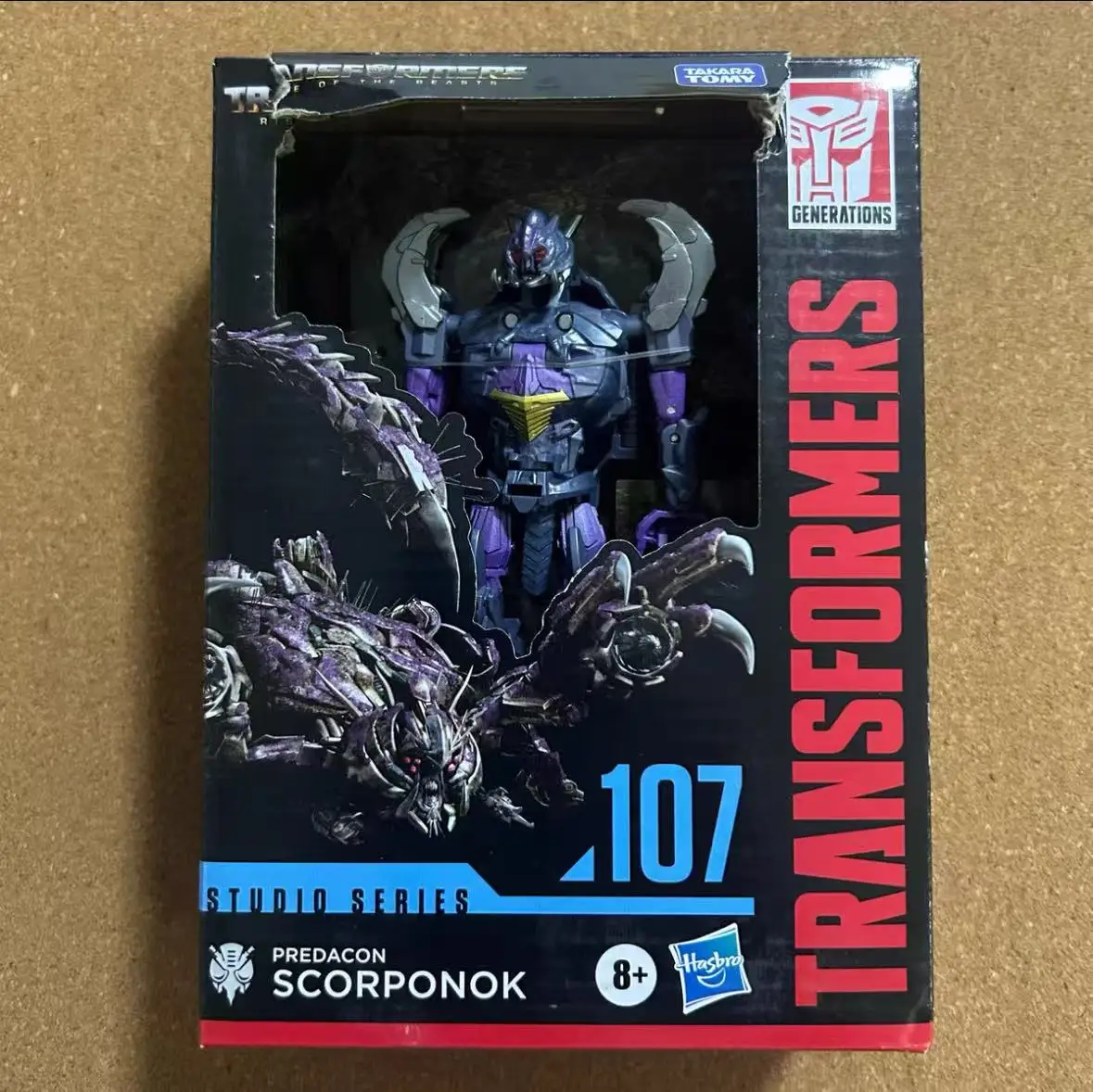 

Новые оригинальные классические игрушки Hasbro Transformers Studio Series SS107 Scorponok, аниме-модель, фигурки роботов, игрушки для хобби, подарок