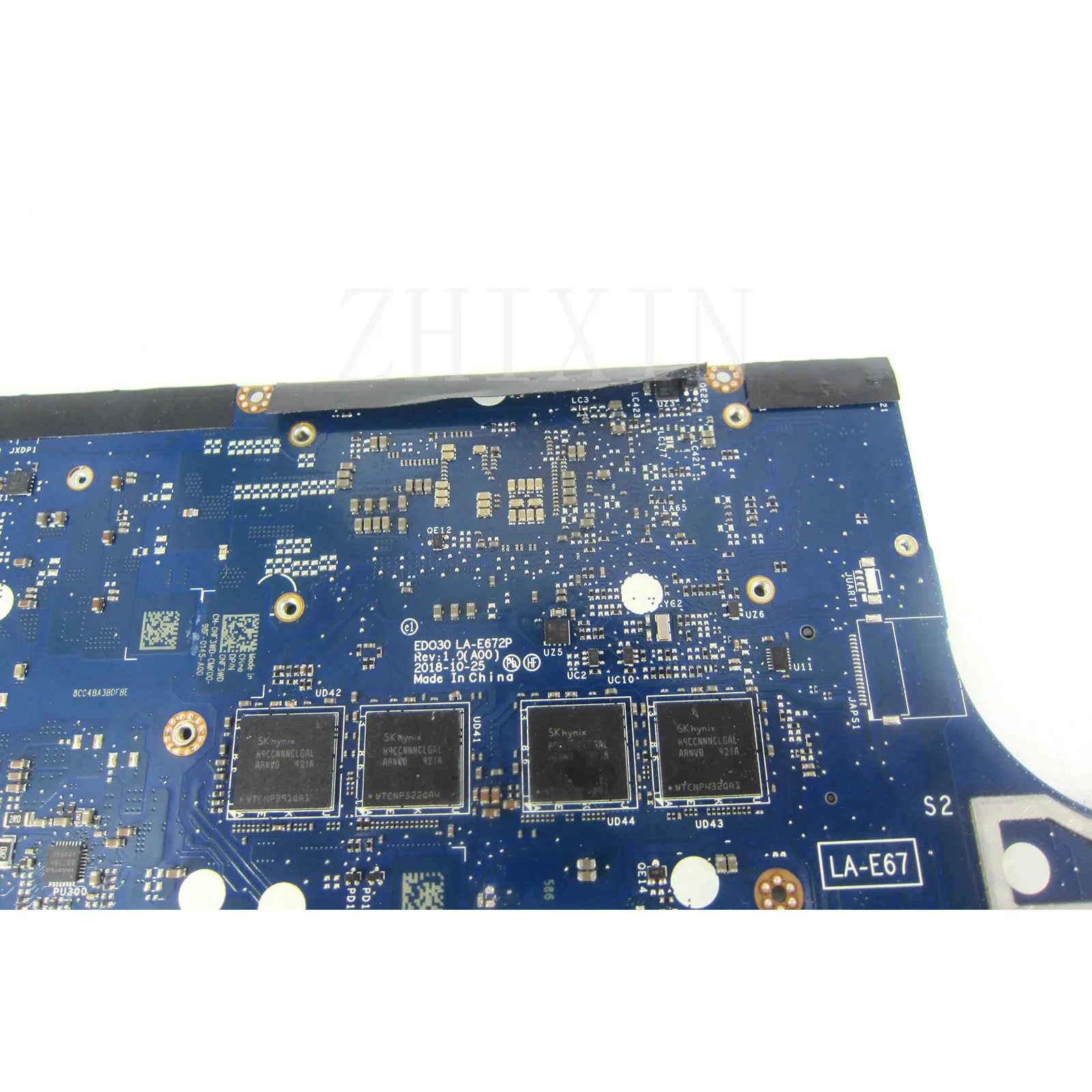 For DELL XPS 13 9380 Laptop Motherboard.With CPU i3 I5 I7 8th Gen 8G or 16G RAM LA-E672P Mainboard Fully Test