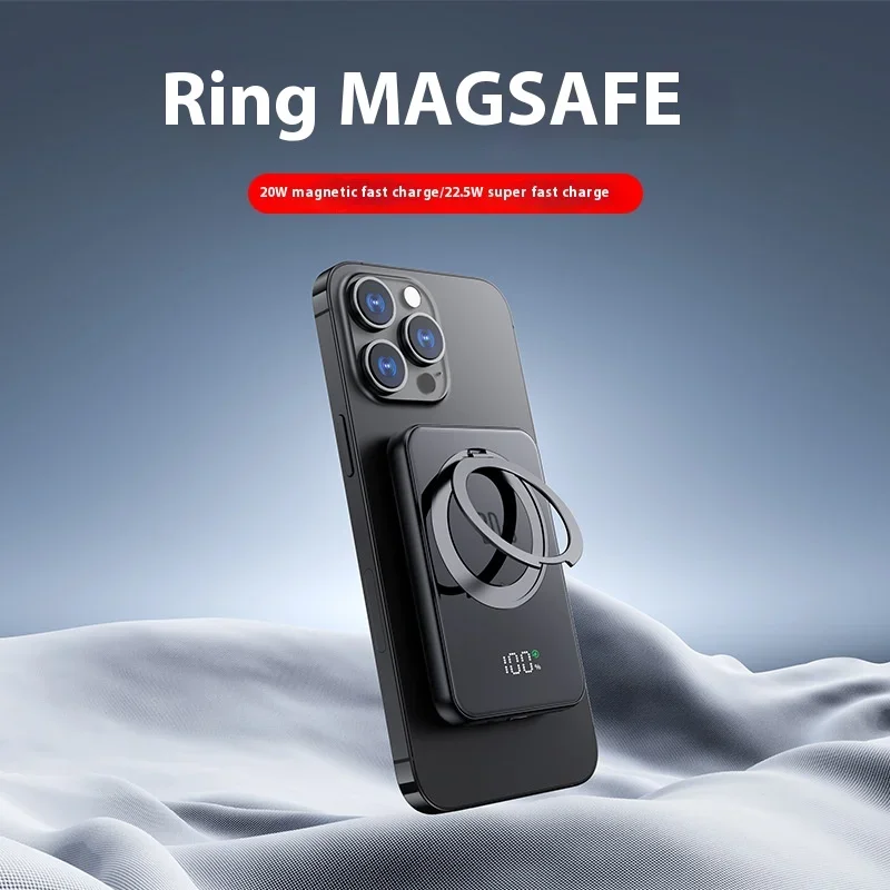 

Magnetic Power bank 5000mAh 22.5W Tpye C Qi 15W Wireless Charging Extermal Battery for iPhone Xiaomi Samsung Magsafe Power Bank