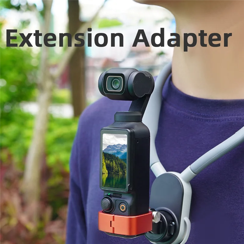 

ABKN-Expansion Bracket Frame With Adapter & Screw Backpack Clip Bicycle Holder For DJI OSMO Pocket 3 Camera Accessories