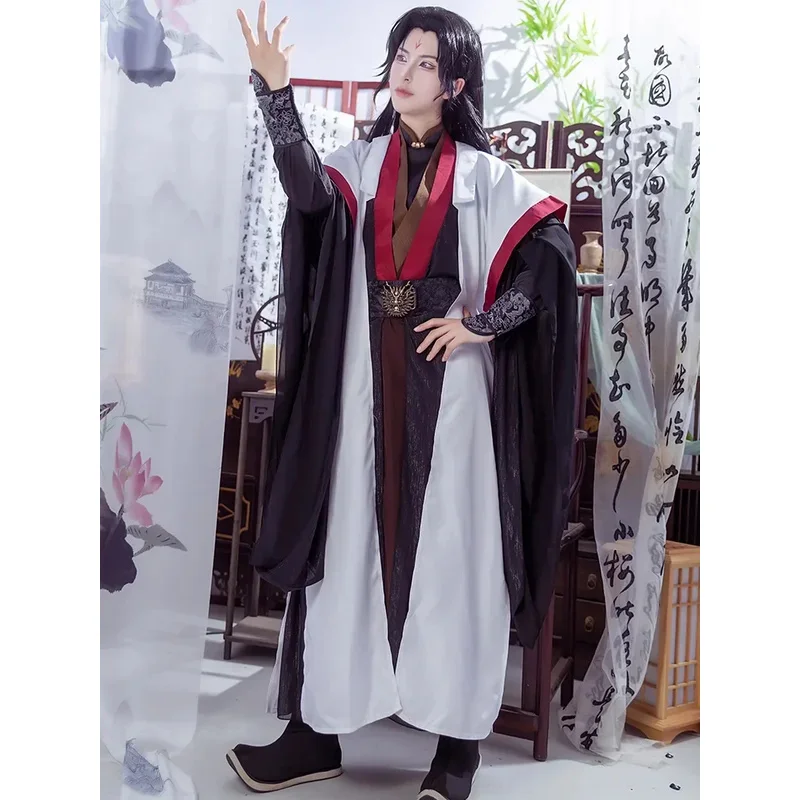 

2025 Система самосохранения злодея, аниме Луо Бинхэ, древний костюм, парик для косплея, обувь, реквизит для Хэллоуина; 3, k8't,