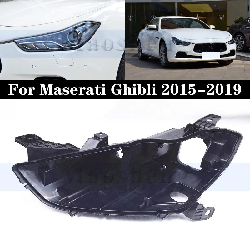 

Front Headlight Base Cover For Maserati Ghibli 2015-2019 Head Light Back Lid Headlamp Back Housing Bottom Protection Shell