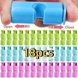 18/1Pcs Food Sealing Clips Reusable Bread Storage Bag Clip for Snack Wrap Bags Spring Clamp Kitchen Gadgets Sealing Clamps