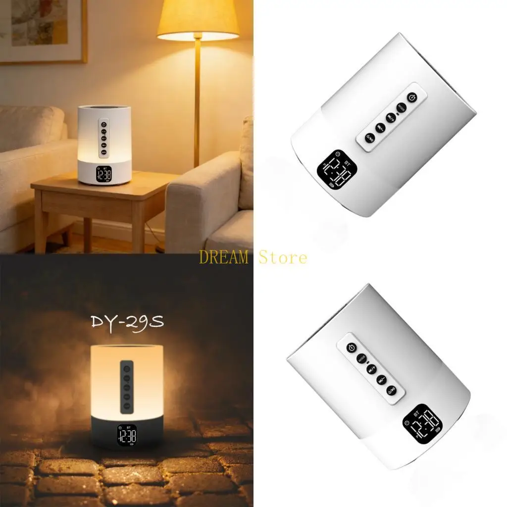 

Многофункциональный Bluetooth-совместимый динамик, меняющий цвет, ночник и цифровой будильник, успокаивающий, лучшая распродажа