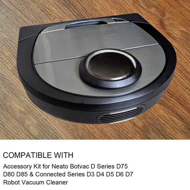 Abud-compatível para Neato Botvac Série D D3 D4 D5 D6 D7 D70E D75 D80 D85 Robô Aspirador de pó de reposição Filtro de escova lateral principal